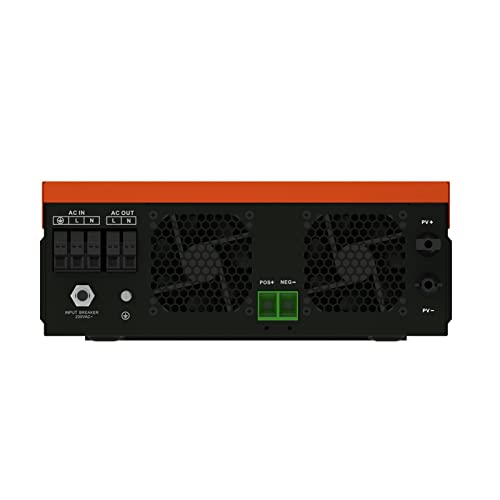 Miniatura 5 de Sfocqvish Inversor Solar De Conexión A Red 24v Onda Sinusoidal Pura En Inversor Híbrido De Red 140a 230v Potencia Máxima De Matriz Pv 6200w 500vdc Portátil