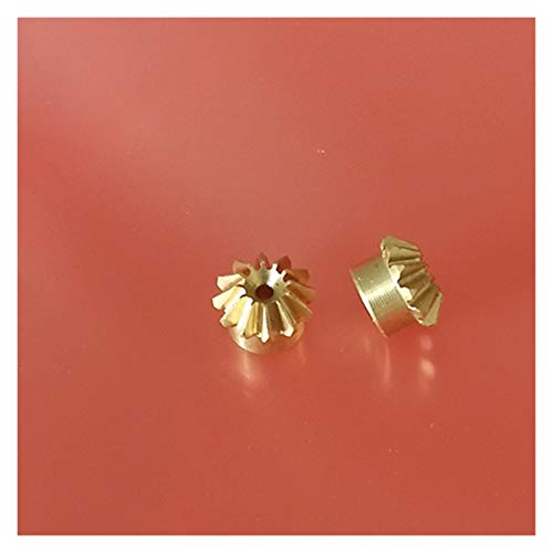 SUOFEILAIMU-PHONE CASE Industry 0.4M 12T 1mm Bevel Gears Transmission 45/90 Degrees 1:1 12 Teeth Gear (Hole Diameter : 1mm, Number of Teeth : 12 Teeth)
