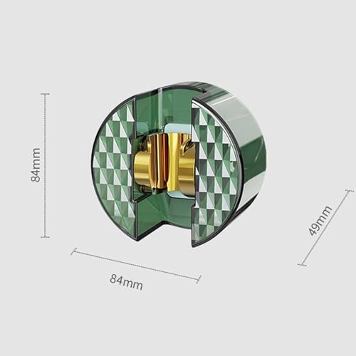 Support de tuyau de douche résistant en ABS vert avec rotule orientable à 120 degrés - 2