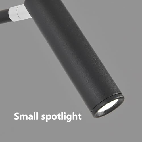 Lámpara de pared con interruptor aplique LED interior giratorio blanco 4
