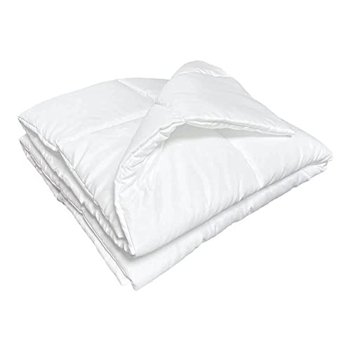 Edredom de Berço Dupla Face Micropercal Poliéster 300 Fios Branco