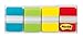 Post-it Tabs, 1 in Solid, Aqua, Lime, Yellow, Red, 22/Color, 88/Dispenser (686-ALYR1IN)