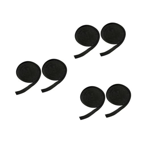 Mipcase 6pcs Heavy Duty Self-Adhesive Felt Strips Sealing Tapes Black for Furniture Noise Reduction and Filling