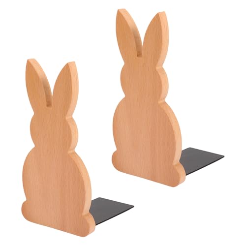 Serrage-livres en bois lapin Alipis pour étagère de table décorative de chambre enfant