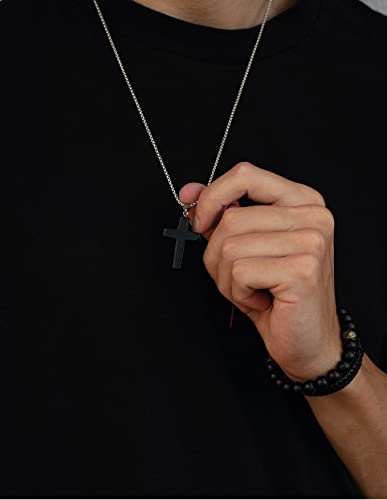 Mens Black Onyx Beaded Bracelet With Bronze Beads (Large) #TOP6