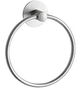 YUET Adhesive Towel Ring Holder Towel Rail Self Adhesive Towel Holder,Stainless Steel Rustproof B...
