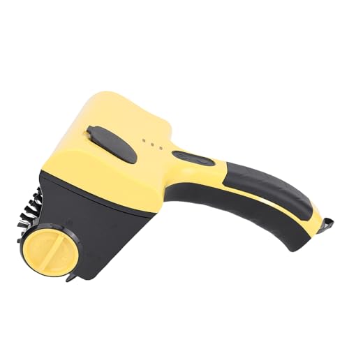 Luocute Limpias de la Parrilla Eléctrica Cepillo con un Limpiador de Parrilla de Barbacoa Recargable Ajustable de 2 Velocidades, Cepillo de Limpieza con Cabezas Intercambiables y