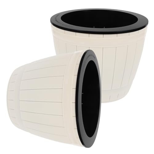 Toyvian 2 Piezas Macetas de Autorriego para Plantas de Interior y Exterior Jardineras Hidropónicas Sistema de Absorción de Agua para Cuidado de Plantas Casa y Oficina
