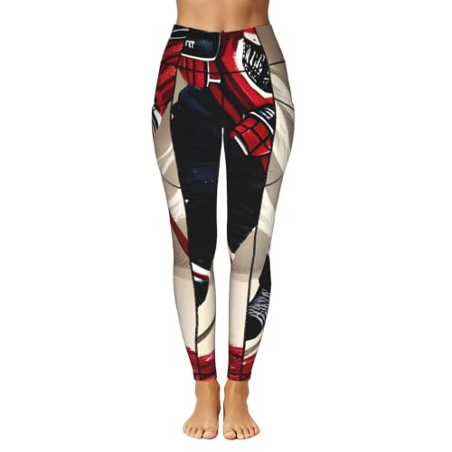 Leggings de hockey para mujer con tejido elástico reforzado y conjuntos de entrenamiento opacos 2