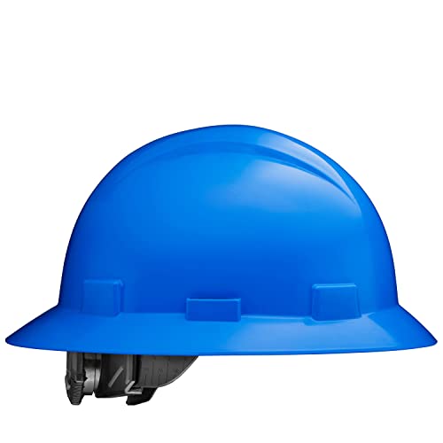 Full Brim Osha Construction Hard Hat Work Approved Safety Helmet, Vented, Solid Blue Hard Hats, Cascos De Construccion Hardhat For Men And Women, Hard Hat By Acerpal #TOP17