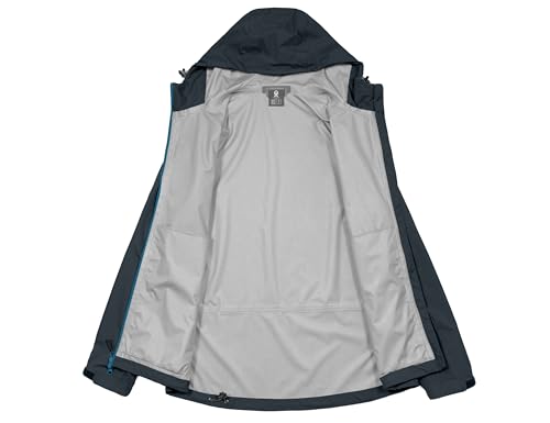 Image of Little Donkey Andy Men's Waterproof Rain Jacket Outdoor Raincoat for Hiking