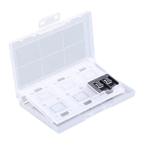 Hero-s - Game Card Storage Holder Case, for Switch 12 Cartridge Slots Game Card Storage Box for 2 Memory Cards 12 Slots Cartridge Holder Box