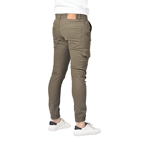 Soroor Cargo Joggers for Men - Slim Fit Cuffed Cargo Pants, Stylish Joggers for Men | Pique Stretch Cotton Mens Jogger3