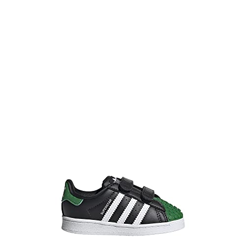 adidas Infant Superstar x Lego Shoes, Black Green