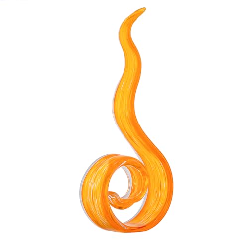 ORRFIDDY 11.4" Murano-Style Hand Blown Glass Sculpture