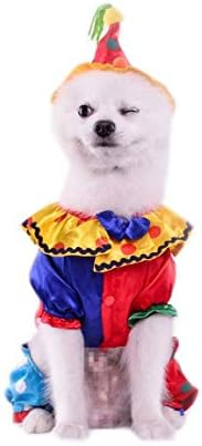 Leowow Dog Halloween Costume with Hat for Party Apparel -Small