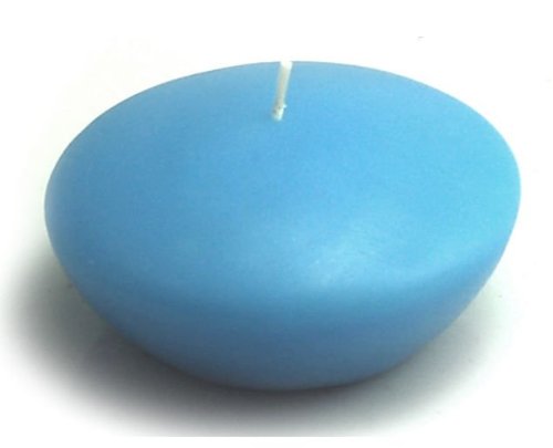 3 in. Light Blue Floating Candles -12pc-Box