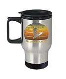 Mammoth Lakes California 14oz Stainless Steel Travel Coffee Mug Tea Cup With Lid For Snowboard Fans...