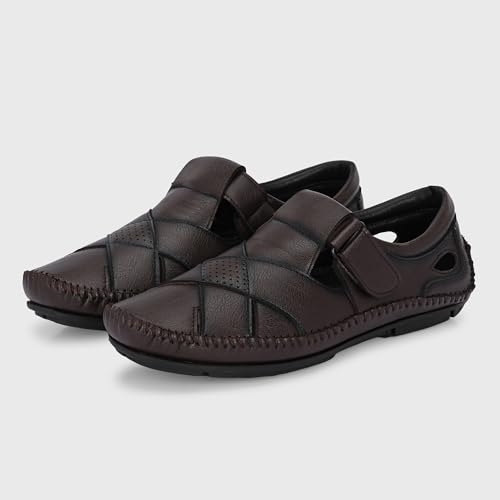Image of Centrino Sandal for Men | Enhanced Grip Insole for Superior Stability | Modern & Stylish Design with Adjustable Straps | Lightweight & Comfortable Footwear for All-Day Wear (7333)