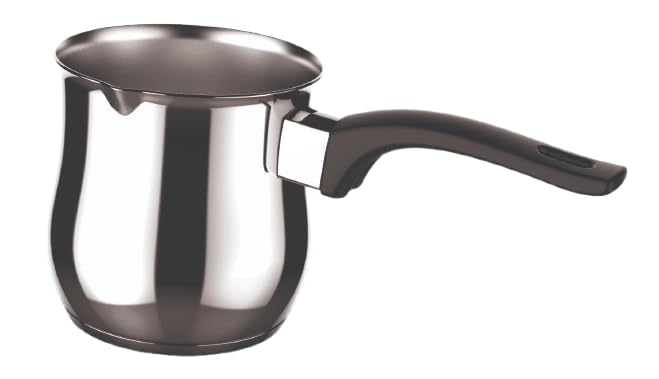 Pot à Lait Ligne Dolcevita 250ml Acier Inoxydable 18/10 Induction - Avec Poignée Silicone Prandelli