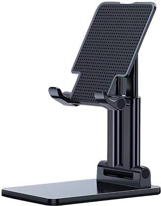 Docsir Mobile Stand Holder Foldable and Adjustable Height and Angle for All Phones Use on Desk, Office, Bed, Online Study