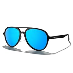 Matte Black Frame/Blue Mirror Polarized Lens