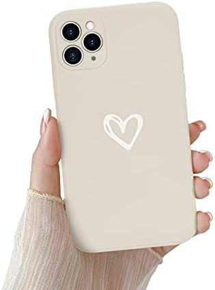 Newseego Case Compatible with iPhone 13 Mini, Stylish Cute Love Pattern Soft Liquid Silicone Case Flexible Lightweight Anti-fingerprint Bumper Shockproof Protective Case for iPhone 13 Mini-White.