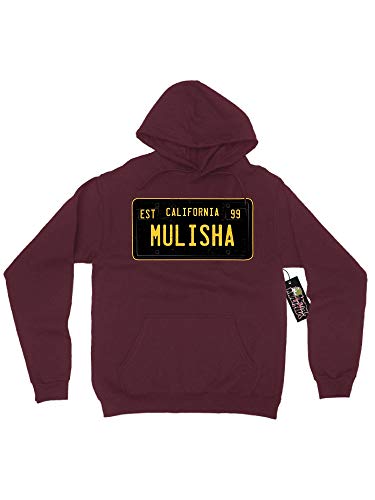 Metal Mulisha Men's CA Plate Maroon Red Pullover Hoodie