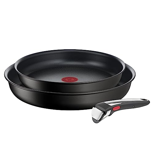 Tefal Ingenio Lot de 2 poêles + poignée amovible,...