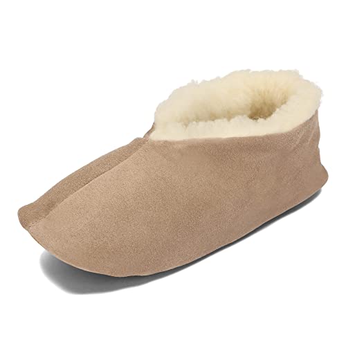 Pantoufles chaudes en cuir et laine BeComfy contre les pieds gelés