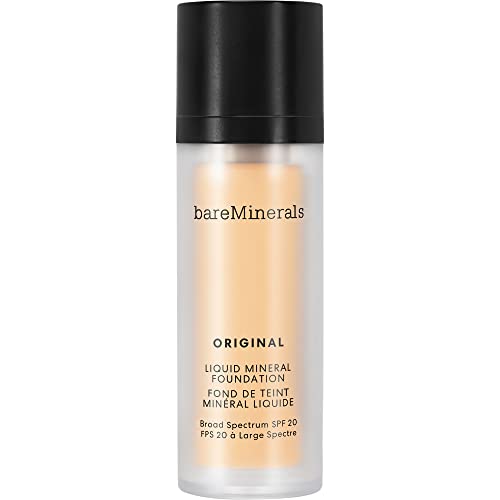 bareMinerals Original Liquid Mineral Foundation Broad Spectrum Spf 20, Fairly Light 03, 1 Fl Oz