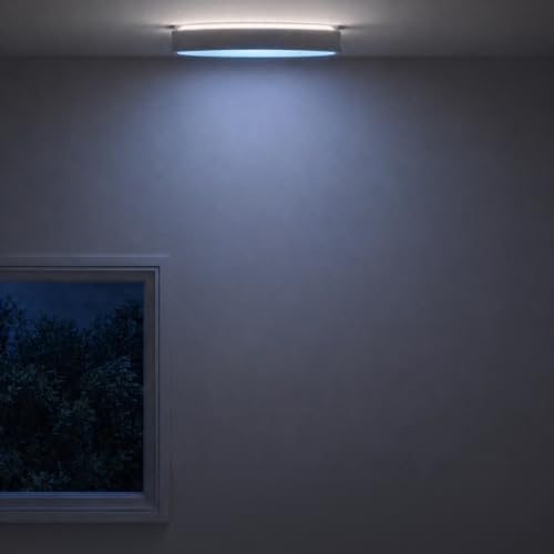 LIFX 13in Smart Ceiling Light, RGB, 2300lm, Matter, Apple Home, White Trim by LIFX - Used condition - Image 9