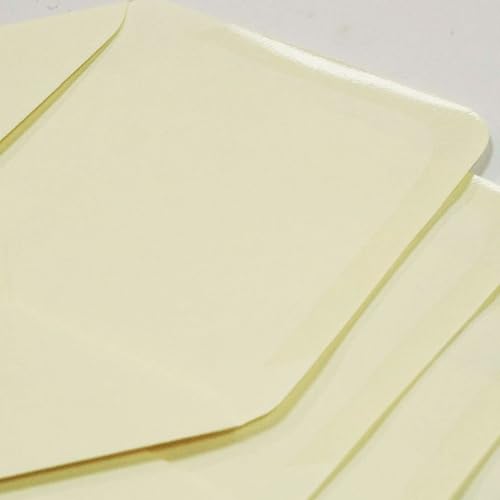 Image of Craft UK W112 A6 Linen Card and Envelope Pack of 50 - Ivory