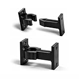 IdeaGenesis - Juego Retenedores para Ventanas y Contraventanas Exterior – Sujeta Ventanas Abiertas Resistente al Viento | Tope Ventana | Grillo Antióxido | Repuesto para Mallorquinas (Negro, Mini)