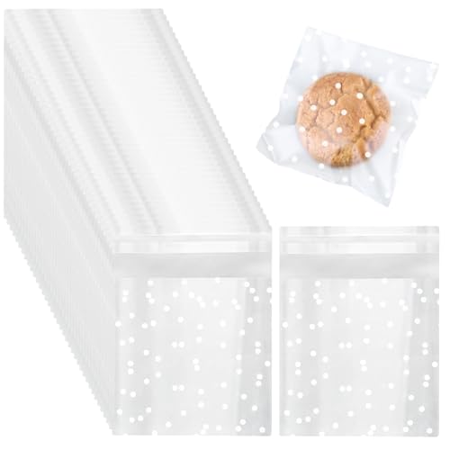 Il Pacchetto Include: 300 sacchetti di cellophane alimentari, dimensioni 10 x 10 cm / 3,94 x 3,94 pollici, che possono soddisfare le esigenze di conservazione e conservazione quotidiani degli articoli, queste borse sono flessibili e pieghevoli, il che li rende facili da conservare ovunque e il peso complessivo della borsa è leggero e facile da trasportare.