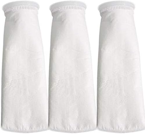 4 Inch Filter Socks 100 Micron 150 Micron 200 Micron - by 15 Inch Long Aquarium Felt Sump Filter Bag - 3 Pack (100Micron)