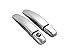 MaxMate 10-13 Chevy Camaro Chrome 2 Doors Handle Cover W/O Passenger Side Keyhole