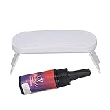 Harzkit, UV -Harz -Kit mit Leichtem UV Harz Kit Härtungs Lampe 25 G Klebstoff Set für Schmuck, die Telefonkoffer Machen Handwerk Herstellen Harzkit für Anfänger Anfänger (Rotes Etikett)
