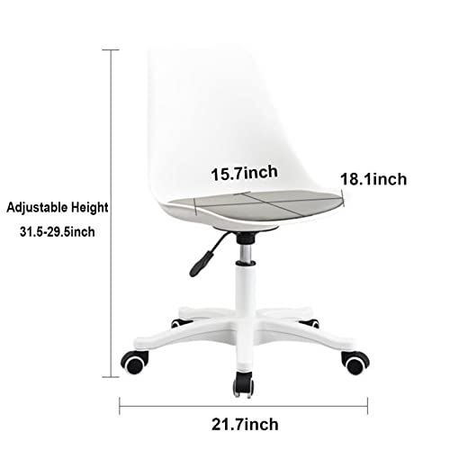 Chaise bureau moderne transparente esthétique minimaliste - 3