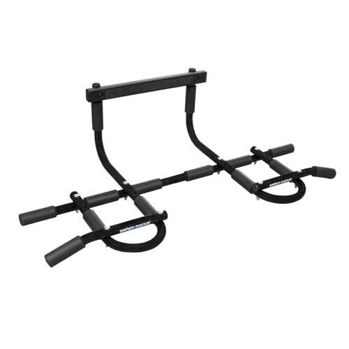 Sport-Thieme Türreck | 97x49x25 cm | Klemmmechanismus ohne Schrauben | Für Heimtraining | Schwarz Silber | Metall mit Schaumstoffgriffen | Bis 110 kg belastbar | 2 kg Sport-Thieme Türreck | 97x49x25 cm | Klemmmechanismus ohne Schrauben | Für Heimtraining | Schwarz Silber | Metall mit Schaumstoffgriffen | Bis 110 kg belastbar | 2 kg