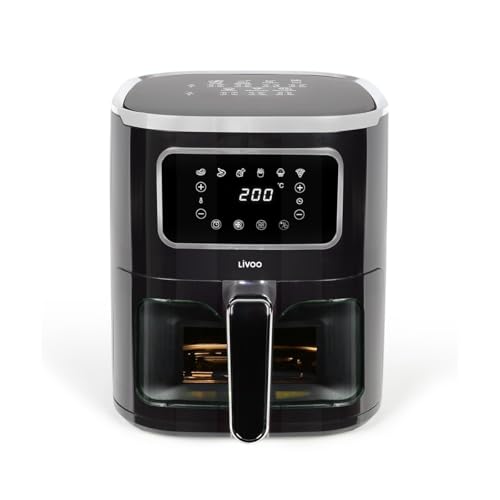 Livoo - Friteuse sans huile 5 L DOC341-6 programmes, 1450W, sans PFAS,