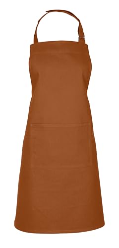 Tablier Dexam Love Colour Terracotta marron idéal pour vos ateliers cuisine et pâtisserie