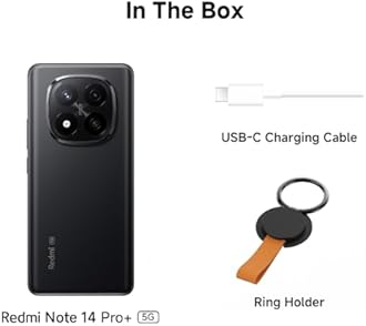 Xiaomi Redmi Note 14 Pro+ 5G smartphone, 12+512GB, black, 200MP pro-grade AI camera, IP68, 120W HyperCharge, AI features (no charger included), 2 year Warranty