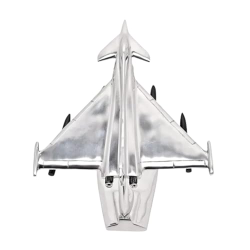 Avión de aluminio fundido modelo militar Typhoon Jet de 9 pulgadas con base Harvey Makin 3