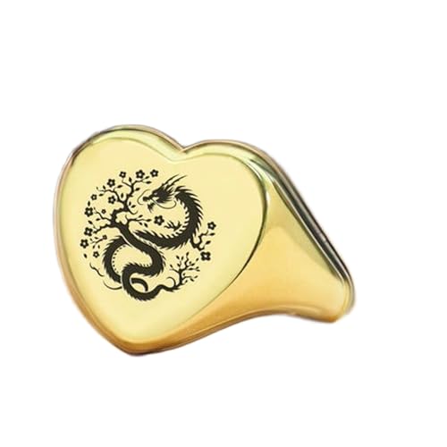 Bague dragon argent 925 doré de haute qualité fait main style vintage