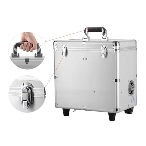 Portable Mobile Dental Delivery Unit Veterinary Use with Suction Syringe and Compressor for Dental Veterinary Clinic (4-Hole Handle)