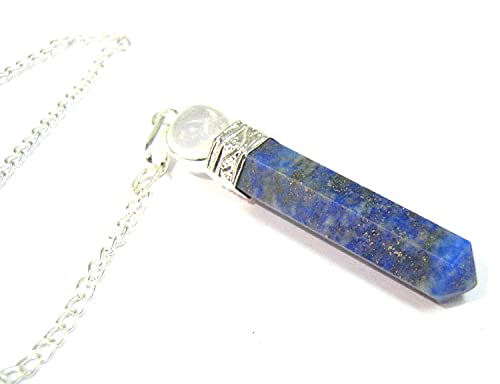 Pendentif cristal de guérison en lapis lazuli véritable et quartz