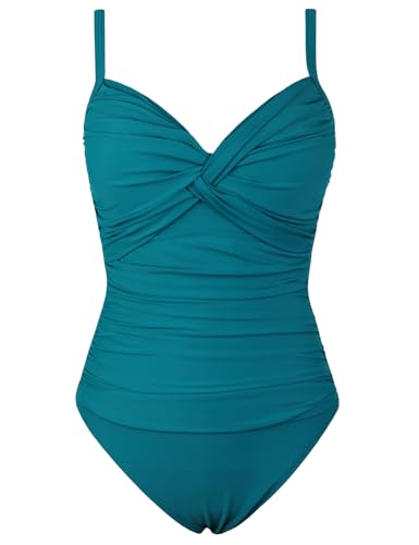 Image of Firpearl Women's Underwire Swimsuits Tummy Control One Piece Bathing Suits