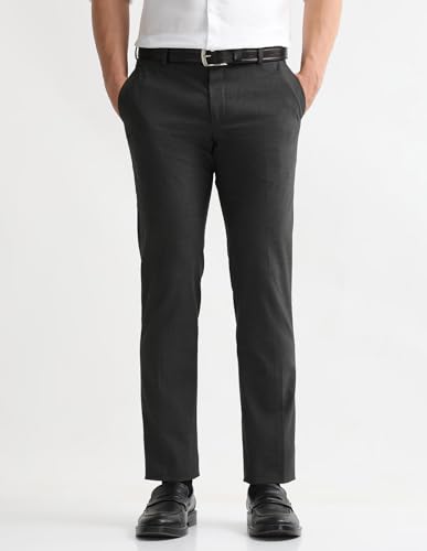Image of Arrow Mens Charcoal-Grey Pants