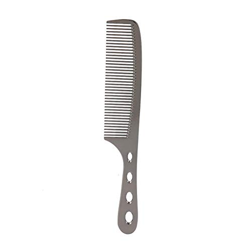 Professional Anti-Static Comb - Aviation Aluminum Portable Stylist Salon Use (#3)